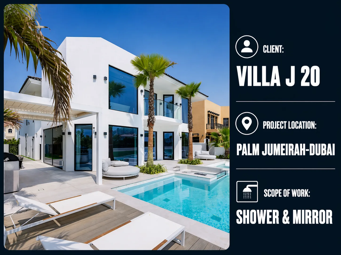Villa J20 - Palm Jumeirah Shower & Mirror