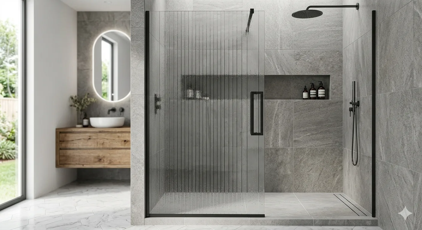 Shower glass partition Dubai installation